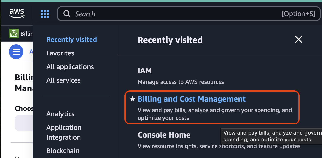 Billing and Cost Management
